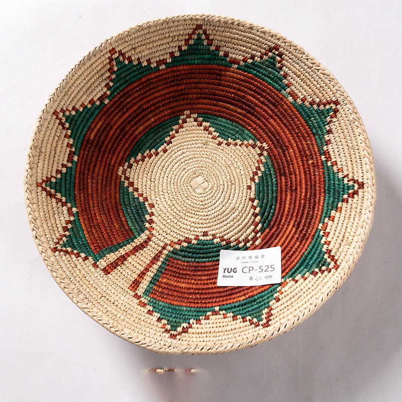 Round Ornaments Fruit Tray Ornaments Storage Basket