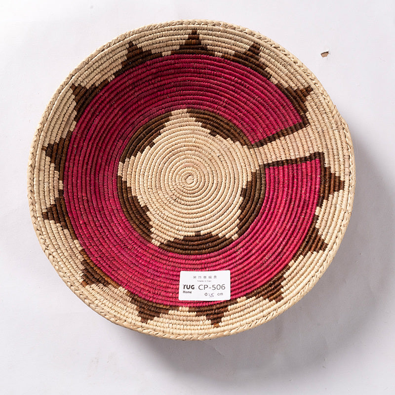 Round Ornaments Fruit Tray Ornaments Storage Basket