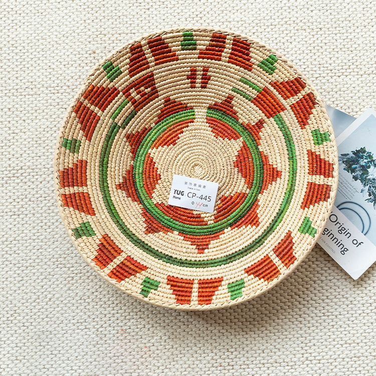 Round Ornaments Fruit Tray Ornaments Storage Basket