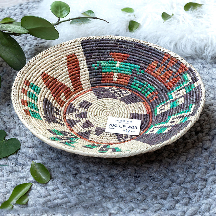 Round Ornaments Fruit Tray Ornaments Storage Basket