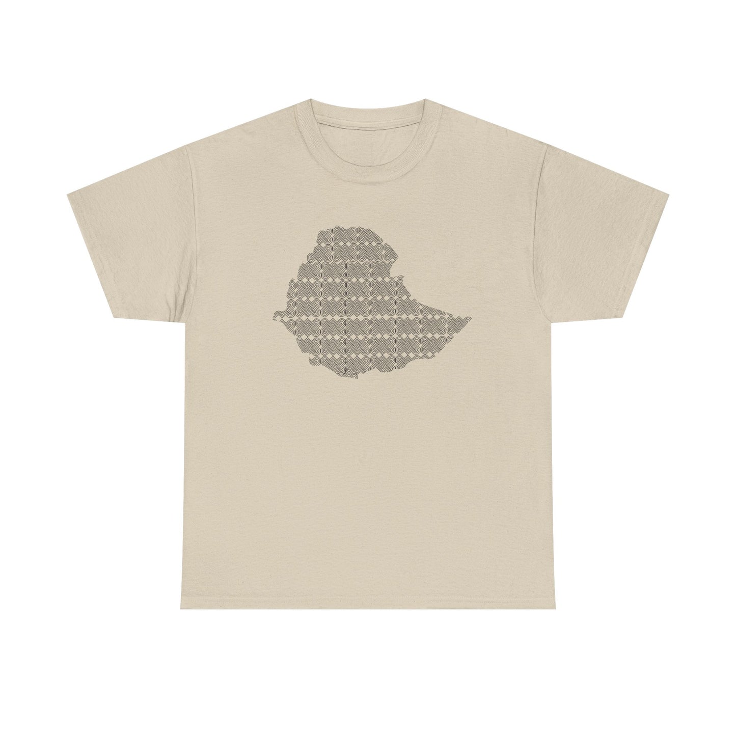 Ethiopian Map Pattern Unisex Tshirt