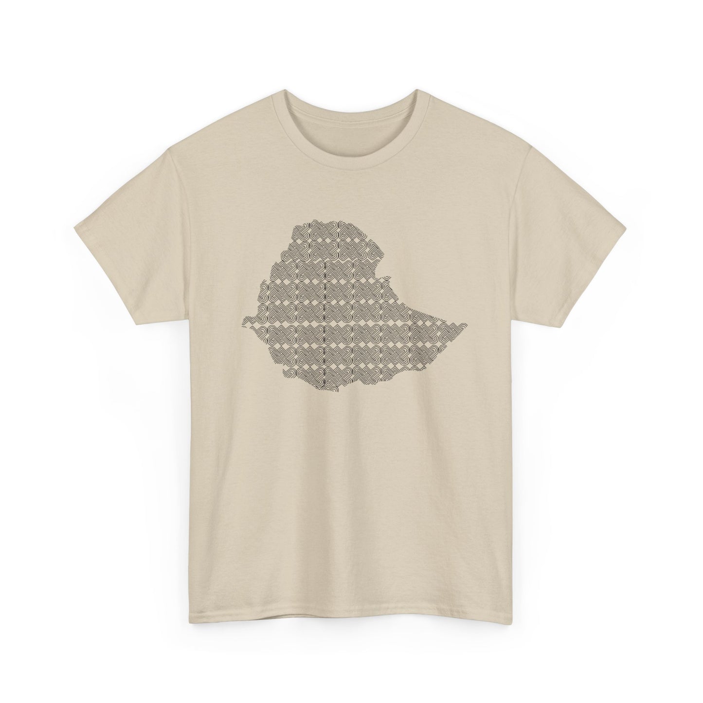 Ethiopian Map Pattern Unisex Tshirt