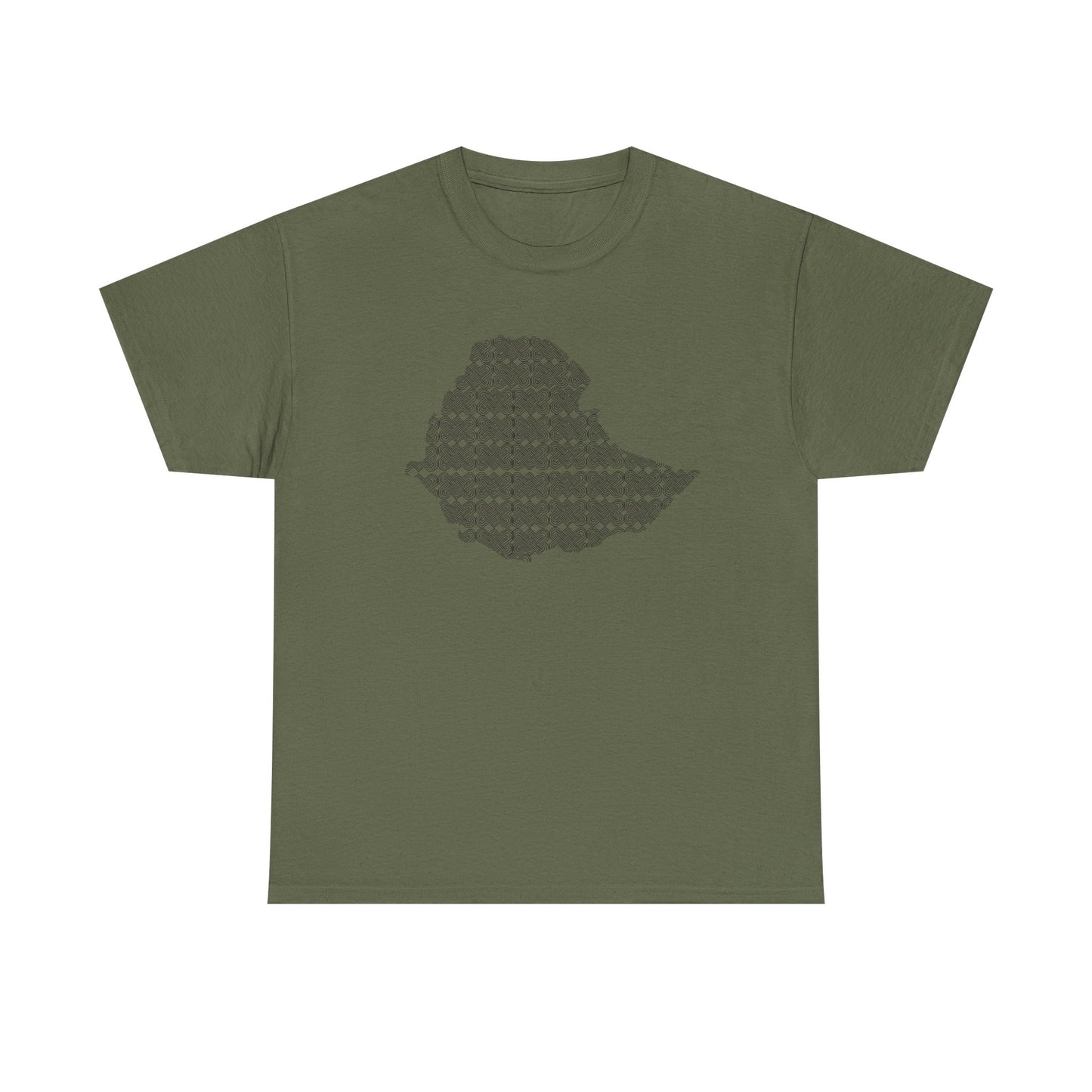 Ethiopian Map Pattern Unisex Tshirt