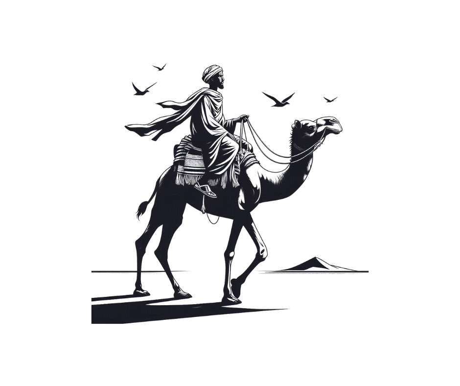 Somali Man on Camel Unisex Tshirt