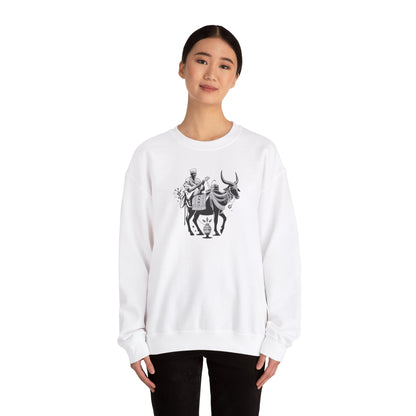 Sudanese Man on Cattle Unisex Sweatshirt