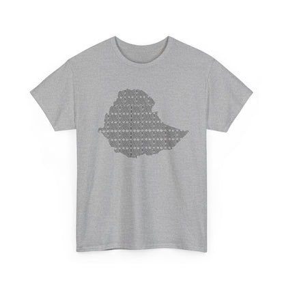 Ethiopian Map Pattern Unisex Tshirt