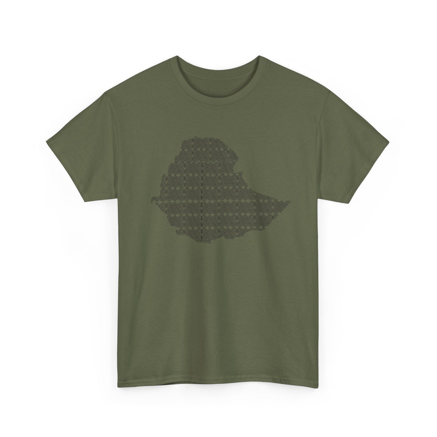 Ethiopian Map Pattern Unisex Tshirt