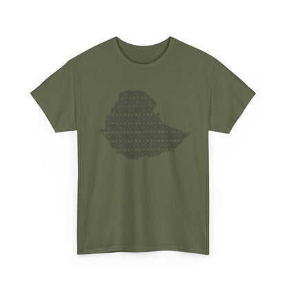Ethiopian Map Pattern Unisex Tshirt