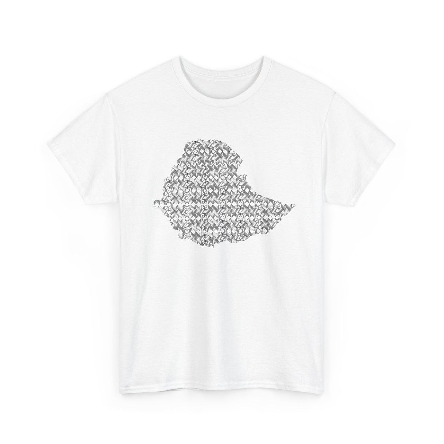 Ethiopian Map Pattern Unisex Tshirt