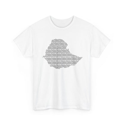 Ethiopian Map Pattern Unisex Tshirt