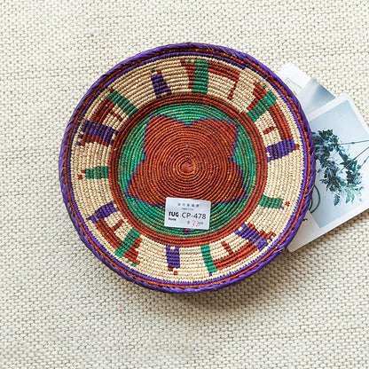 Round Ornaments Fruit Tray Ornaments Storage Basket