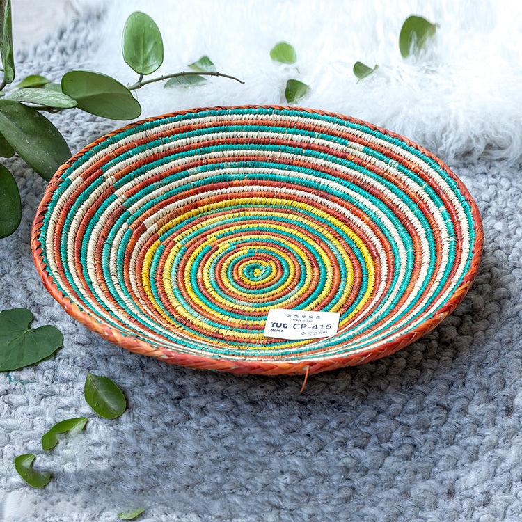 Round Ornaments Fruit Tray Ornaments Storage Basket