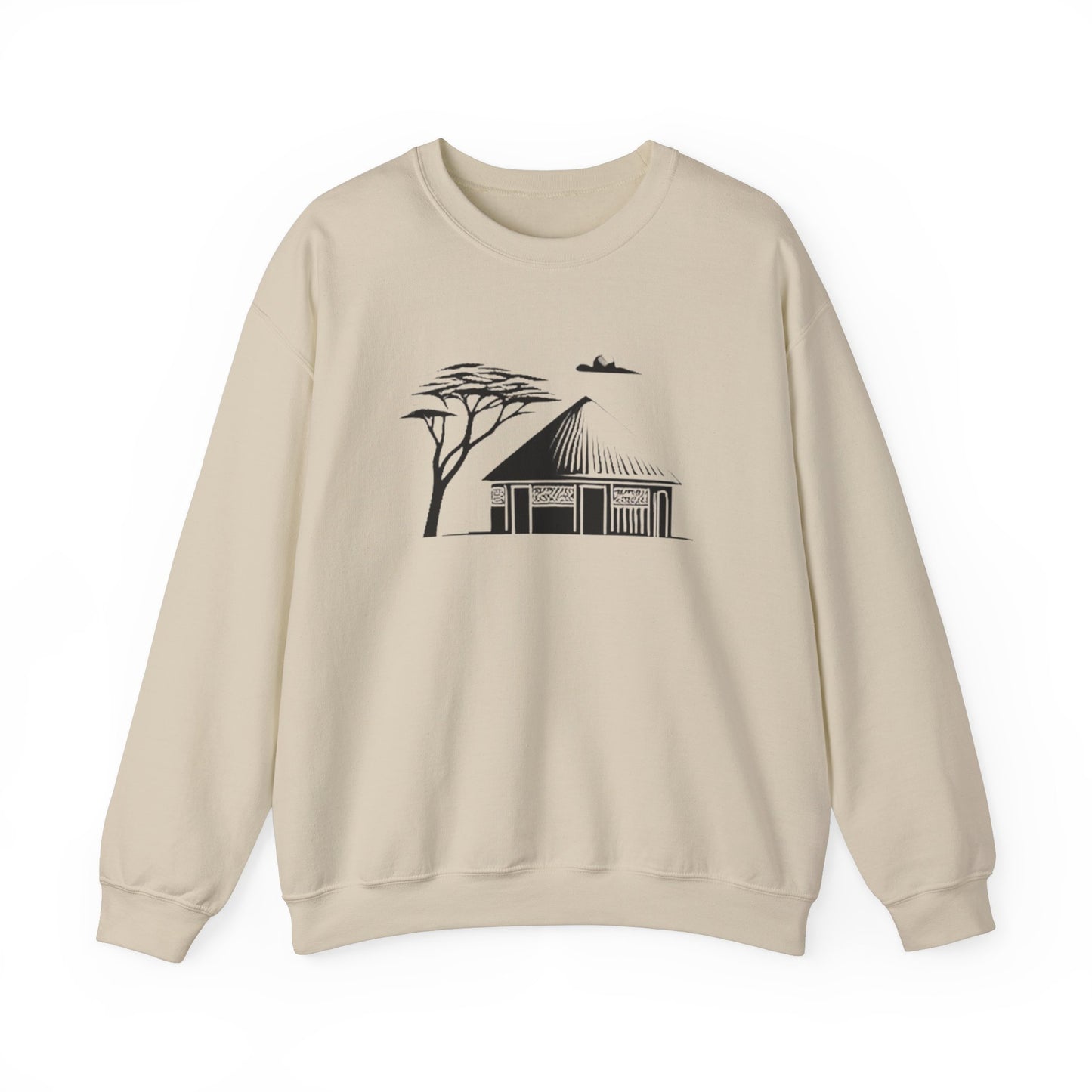African Hut Unisex Sweatshirt