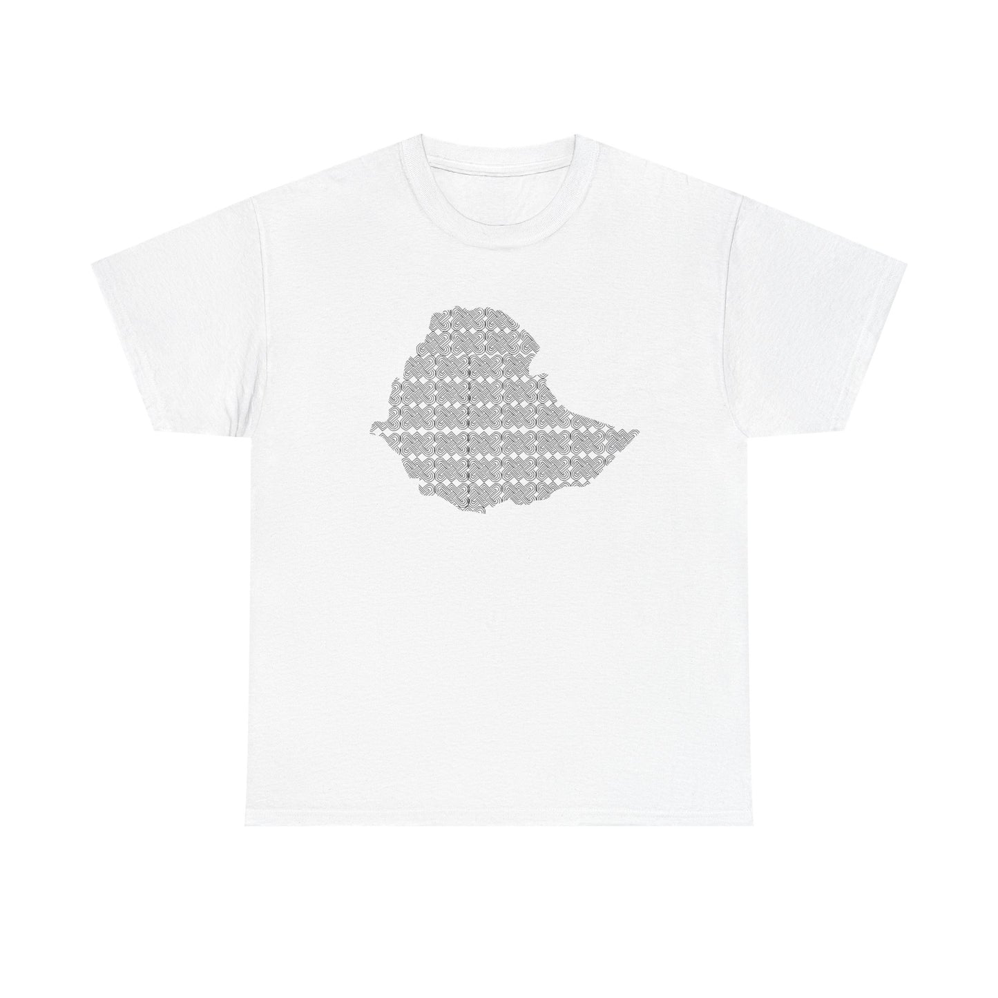 Ethiopian Map Pattern Unisex Tshirt