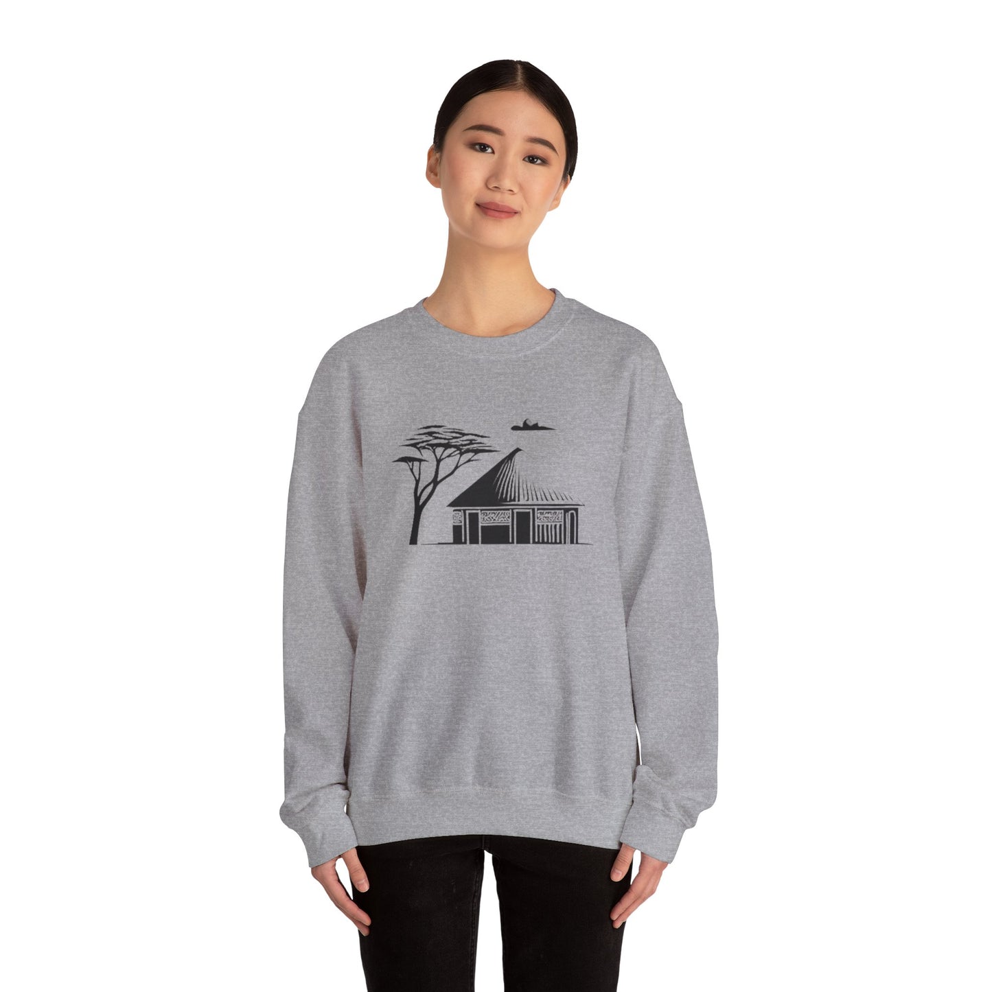 African Hut Unisex Sweatshirt
