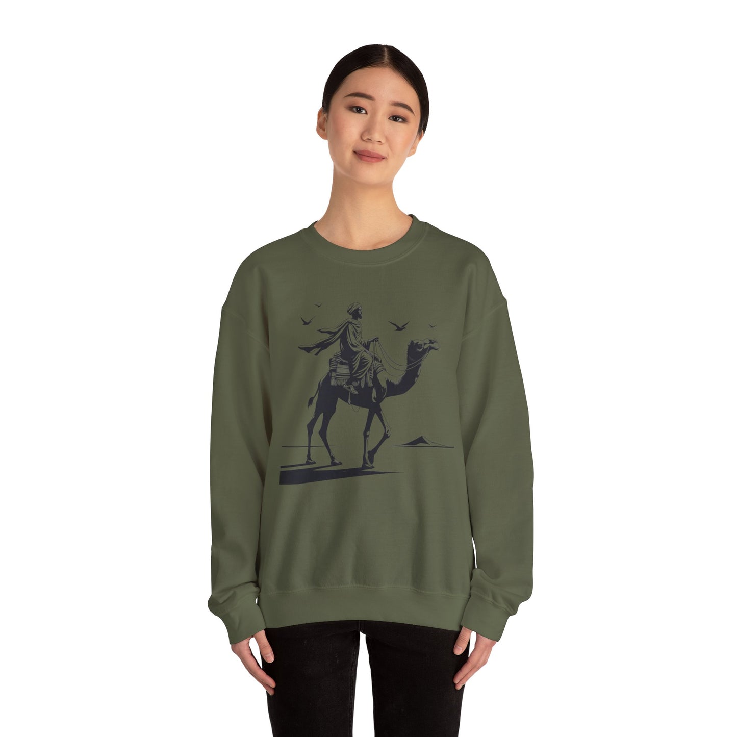 Somali Man on Camel Unisex Sweatshirt