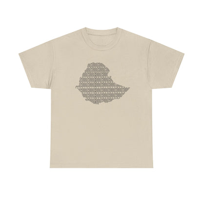 Ethiopian Map Pattern Unisex Tshirt