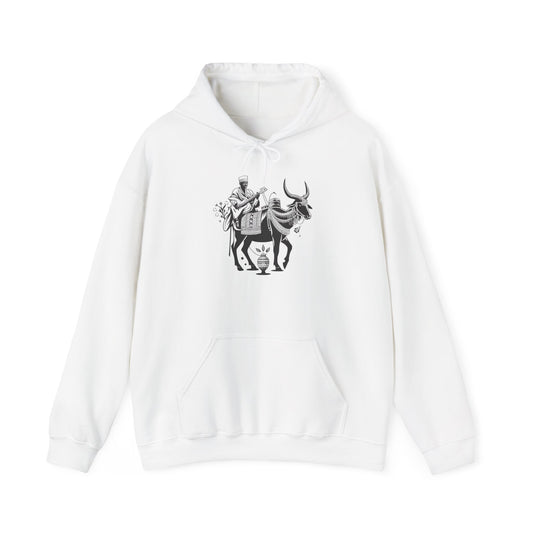 Sudanese Man on Cattle Unisex Hoodie