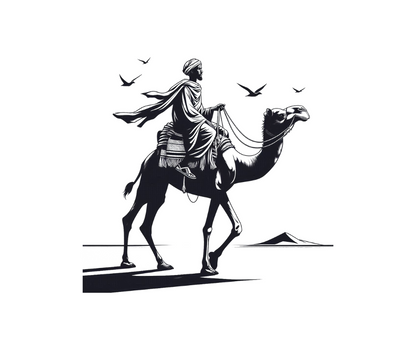 Somali Man on Camel Unisex Tshirt